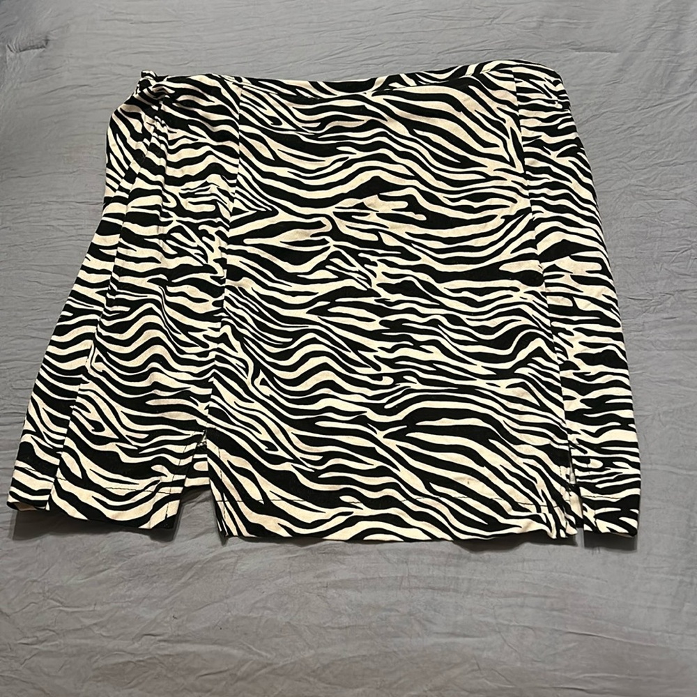 Zebra print skirt